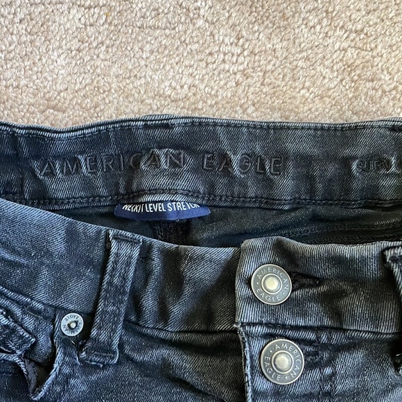 American eagle next level stretch black high waisted shorts - Picture 3 of 4
